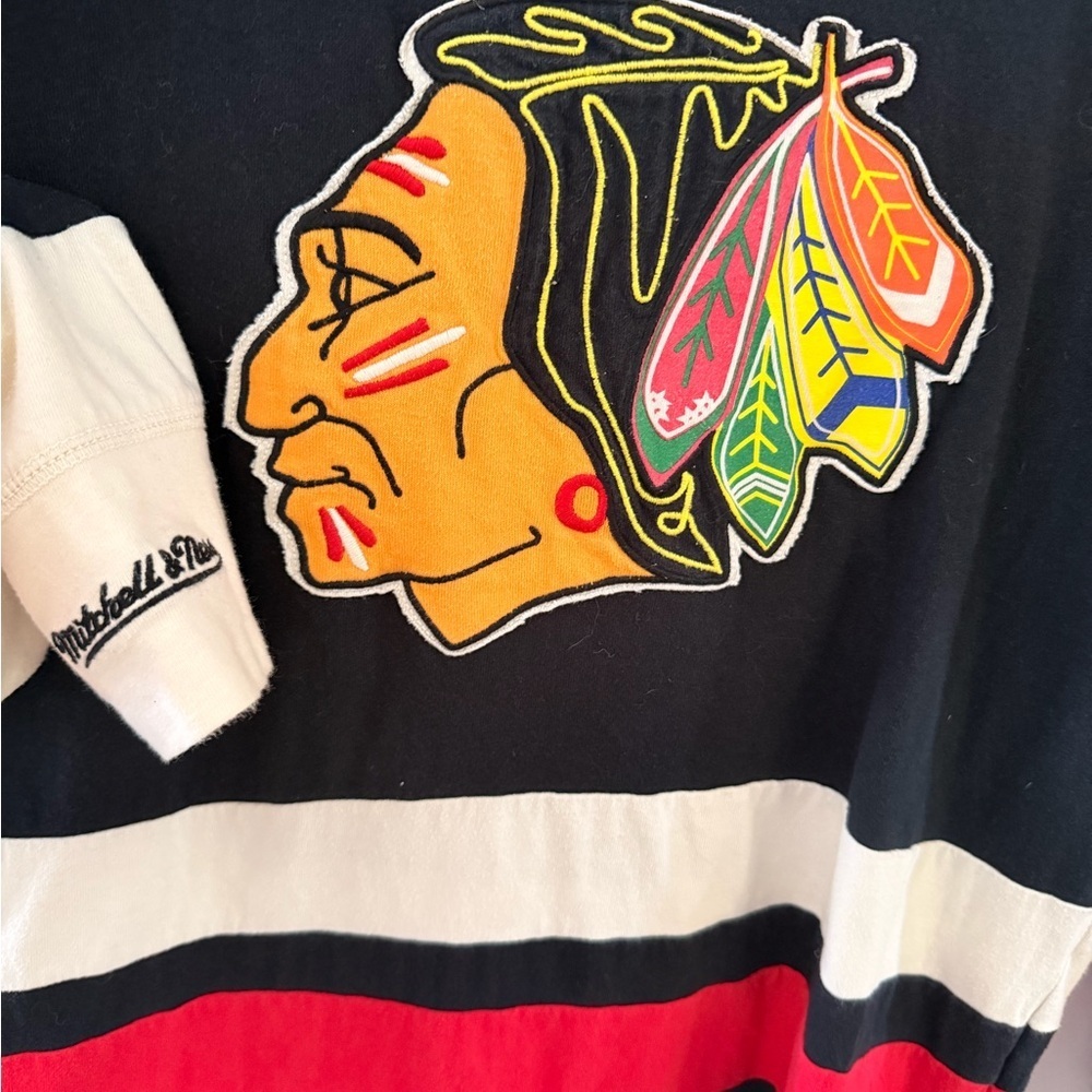 Vintage Chicago Blackhawks Mitchell & Ness authentic NHL hockey jersey. - Picture 3 of 5